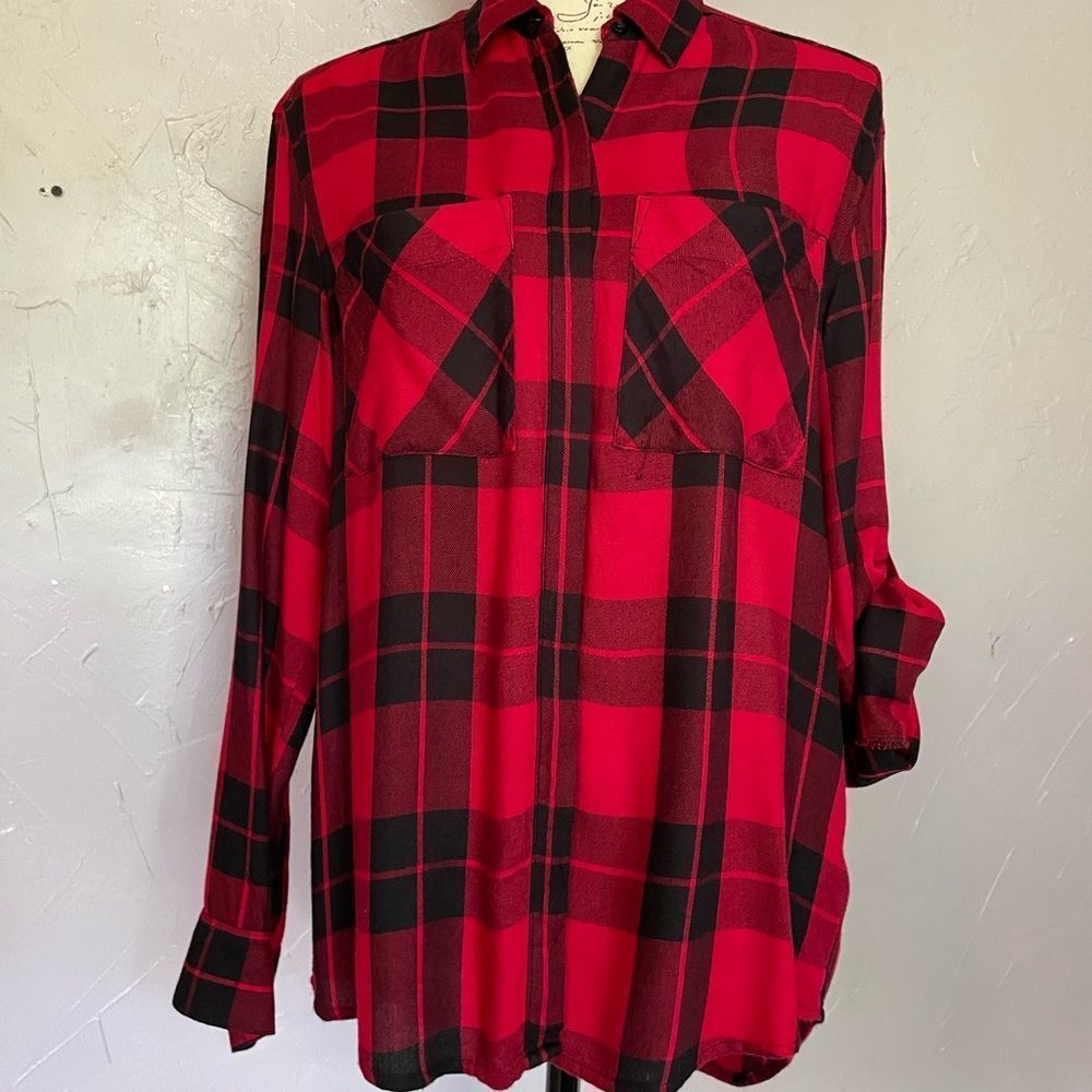 Express Plaid Top